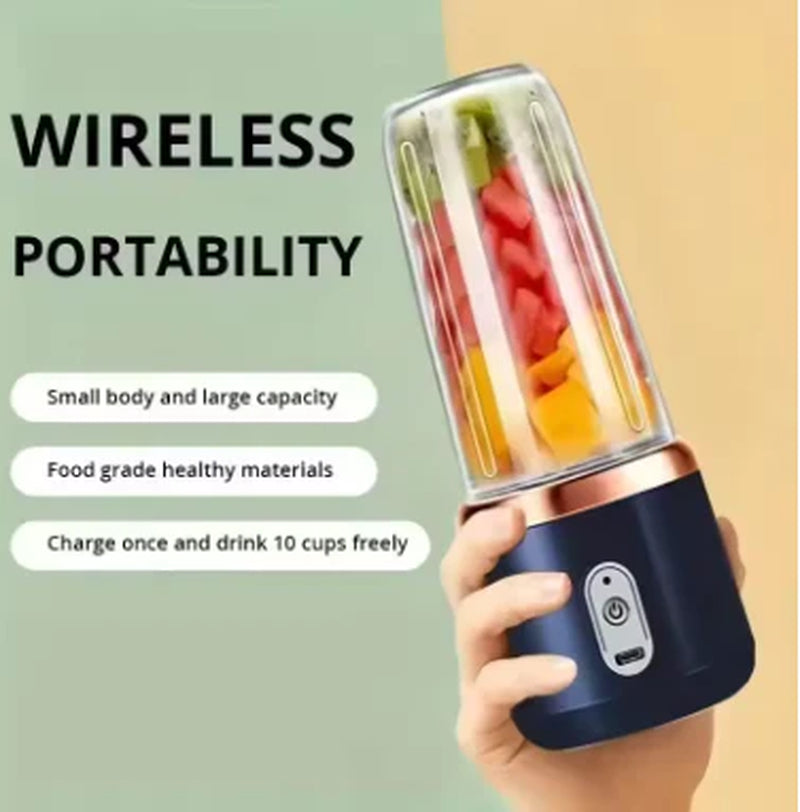 1Pc Handheld Blender Bottle 6 Blades Multifunction Juice Blender Fresh Juice Smoothie Ice Crushcup Food Pro Juicer Machine