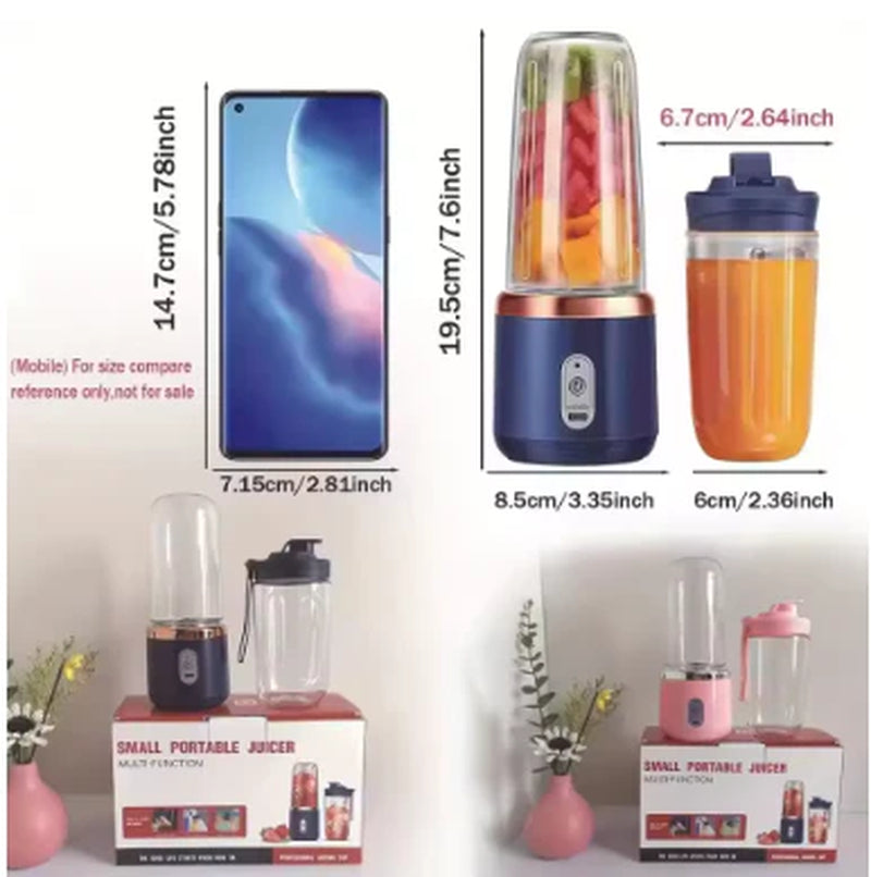 1Pc Handheld Blender Bottle 6 Blades Multifunction Juice Blender Fresh Juice Smoothie Ice Crushcup Food Pro Juicer Machine