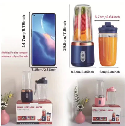 1Pc Handheld Blender Bottle 6 Blades Multifunction Juice Blender Fresh Juice Smoothie Ice Crushcup Food Pro Juicer Machine